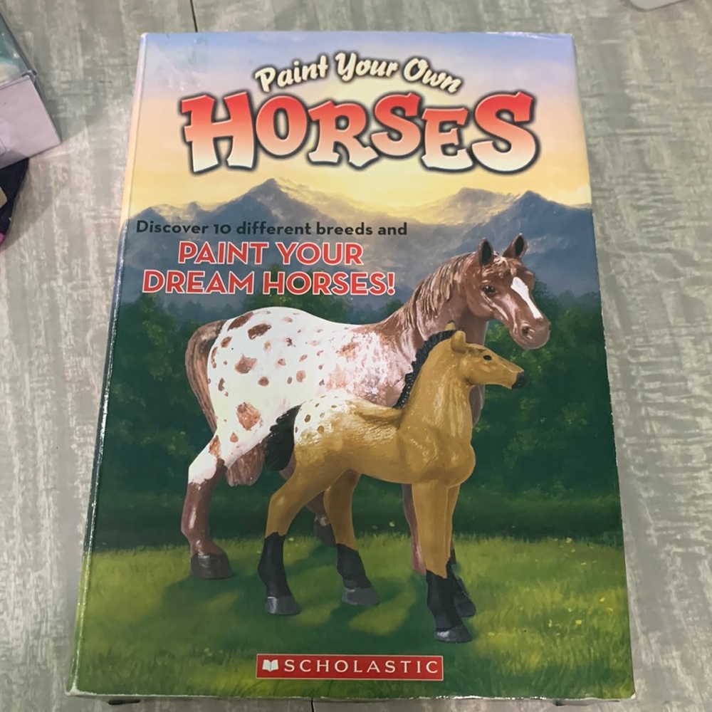 Kids Scholastic Paint Your Own Horses Kit